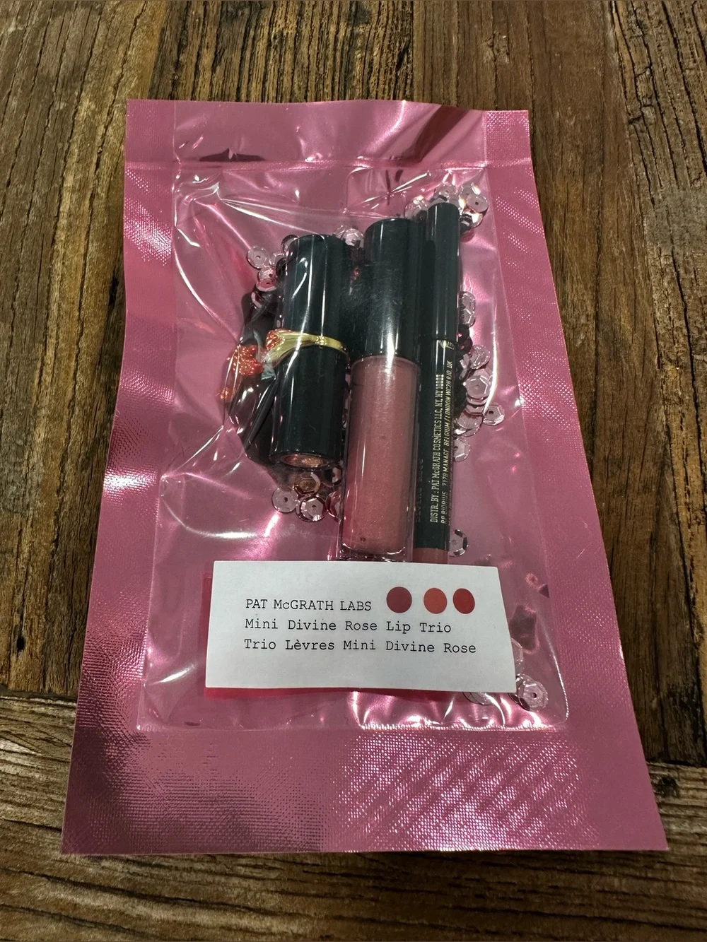 Pat McGrath Mini Divine Rose Lip Trio - Rose Pink Shades